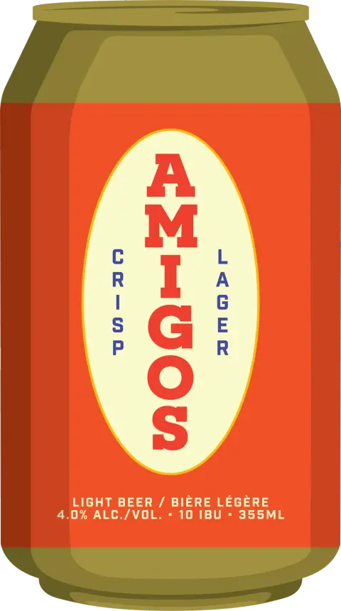 Neighbourhood Amigos Crisp Lager can