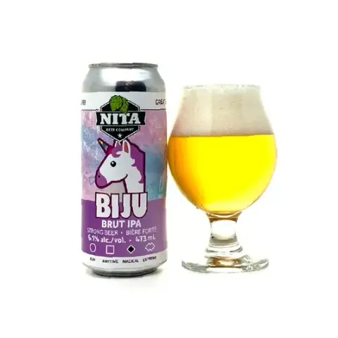 Nita Beer Biju Brut IPA can