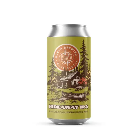 North Brewing Hideaway IPA can