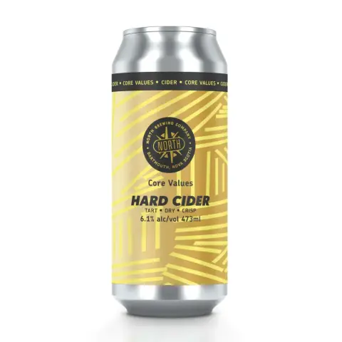 North Brewing Core Values Hard Cider can