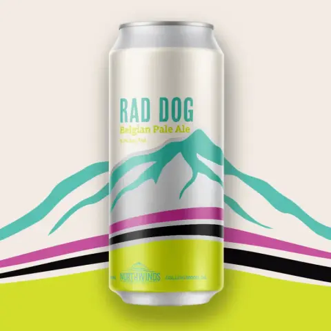 Northwinds Rad Dog Belgian Pale Ale can
