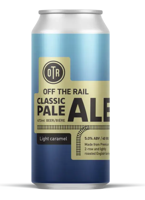 Off The Rail Classic Pale Ale can