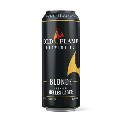 Old Flame Blonde Helles Lager can
