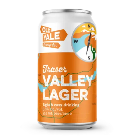 Old Yale Fraser Valley Lager can