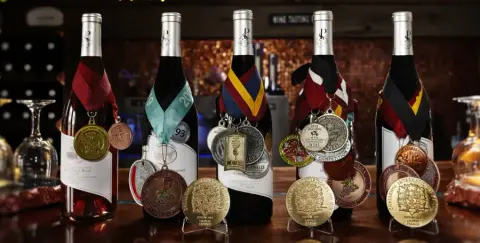 Potter Settlement wine bottles