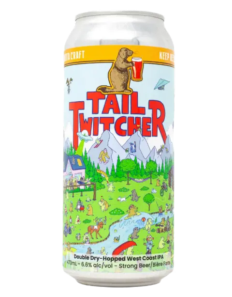 473 mL can of Prairie Dog Brewing Tail Twitcher West-Coast IPA