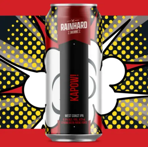Can of Rainhard Kapow! West Coast IPA