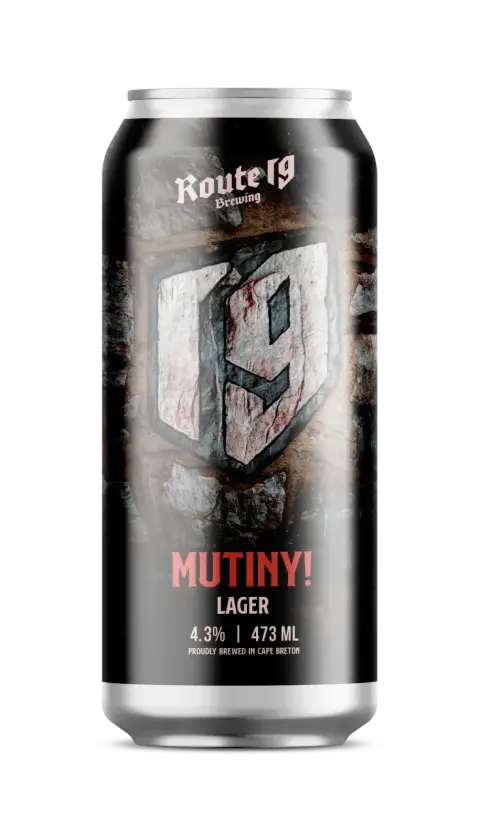 Route 19 Mutiny! Lager label