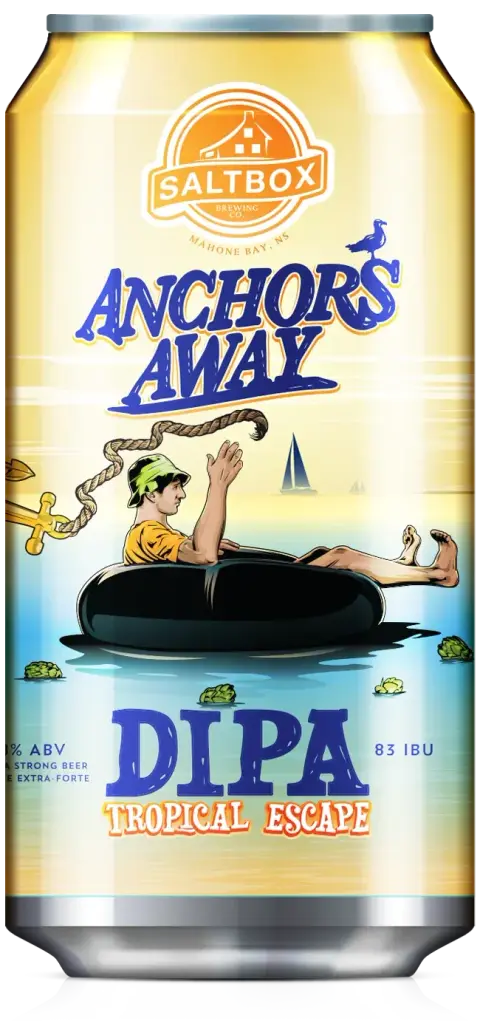 Can of Saltbox Anchors Away DIPA