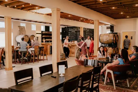 Wine tasting at Schatz Winery