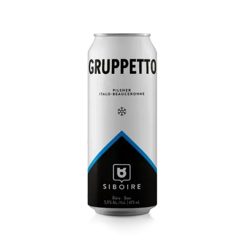 Can of Siboire Gruppetto pilsner