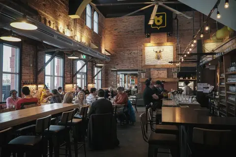 Siboire Dépôt brewpub in Sherbrooke's old train station
