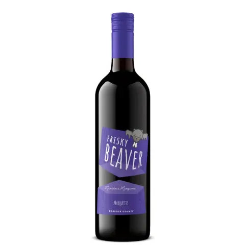 A bottle of Frisky Beaver Marvelous Marquette