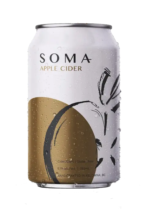 Soma Craft Cidery Apple Cider can
