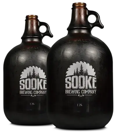Sooke Brewing Co. growlers