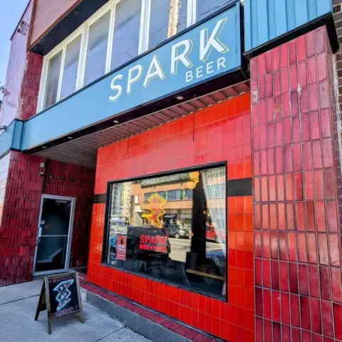 Spark Beer's red-tiled building on Somerset Street West