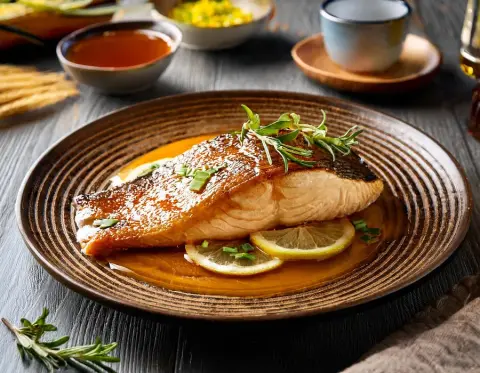 Featured image for “Honey Garlic Glazed Pickerel”