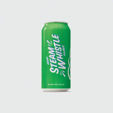 Steam Whistle Pilsner tall cans