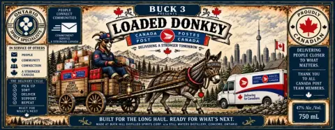 Loaded Donkey — Postal Edition Canadian Whisky