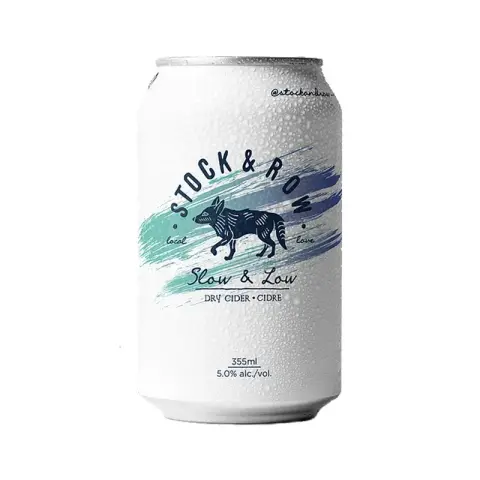 A can of Stock & Row cider