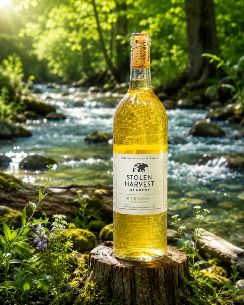 Bottle of Stolen Harvest Riverbank Traditional mead