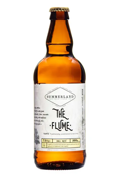 Summerland Heritage Cider The Flume cider label