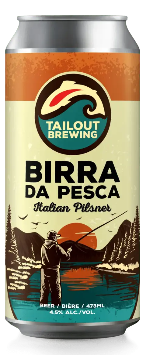 Can of Tailout Birra Da Pesca Italian Pilsner