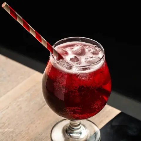 A served drink.