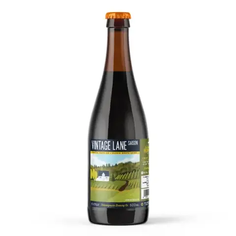 Vintage Lane Barrel Aged Saison bottle