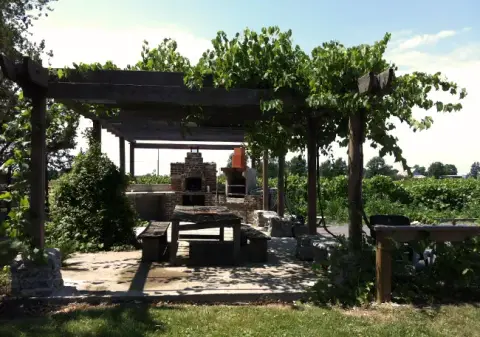 The TerraCello winery patio