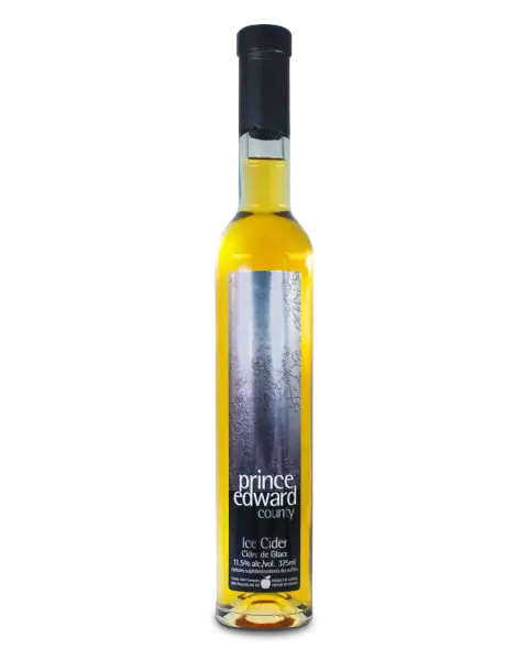 A bottle of Prince Edward County Ice Cider