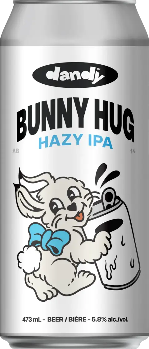 Bunny Hug Hazy IPA can
