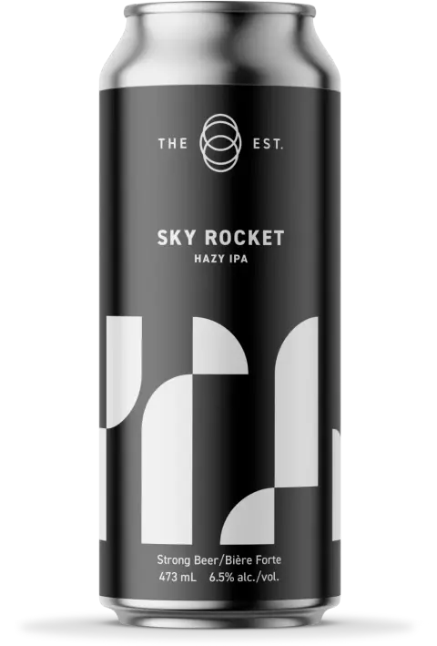 Sky Rocket hazy IPA label