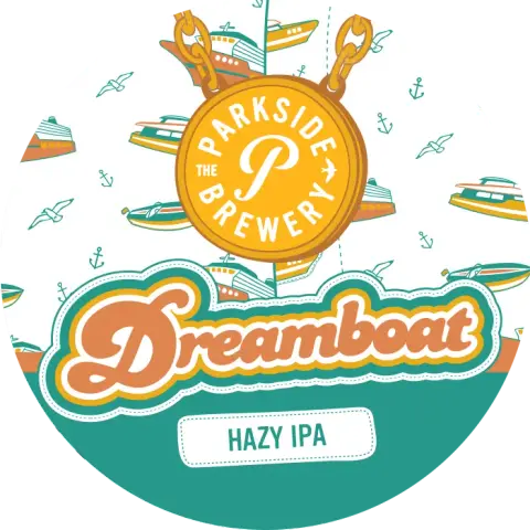 Parkside Dreamboat Hazy IPA label medallion