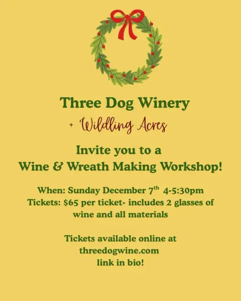 Wine & Wreath Making Workshop