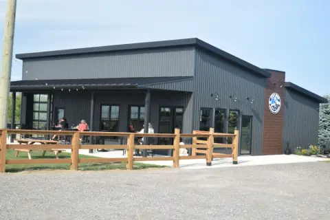 Top Dog Brewing taproom building in Kingsville