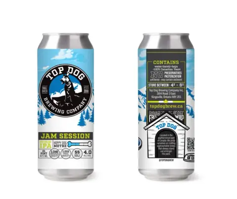 Top Dog Jam Session NEIPA label