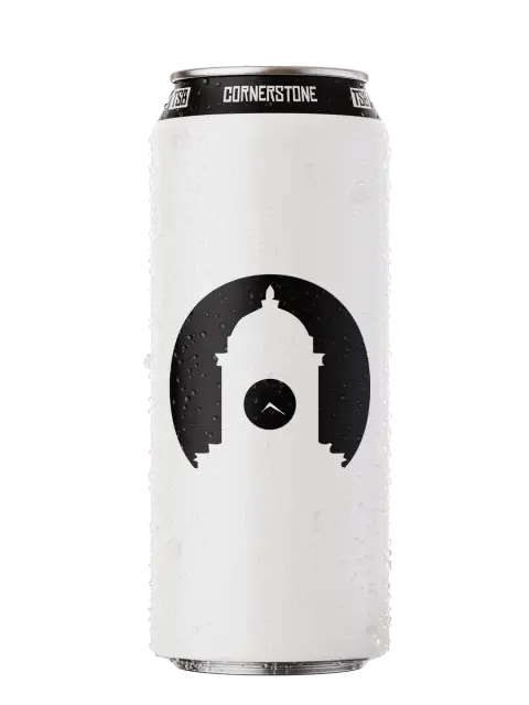 A can of Town Square Cornerstone West Coast IPA