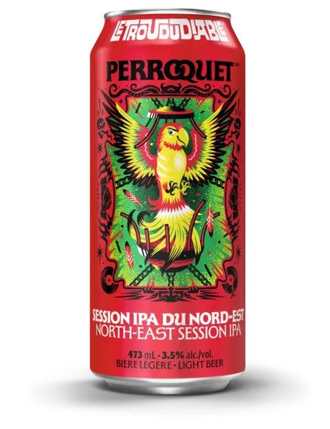 Can of Trou du diable Perroquet session IPA