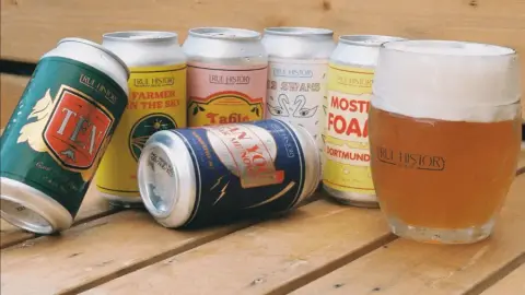 True History Brewing beer cans