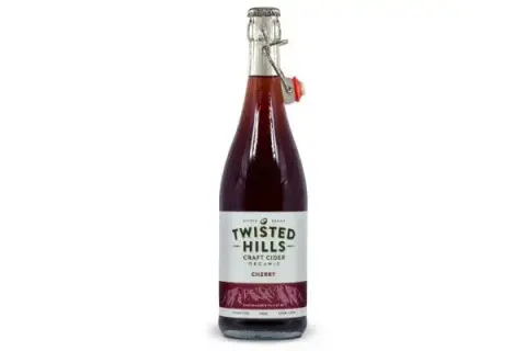 Bottle of Twisted Hills Cherry cider