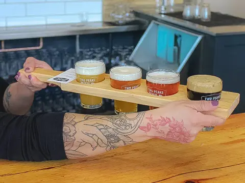 Inside the Two Peaks brewery in Kitimat