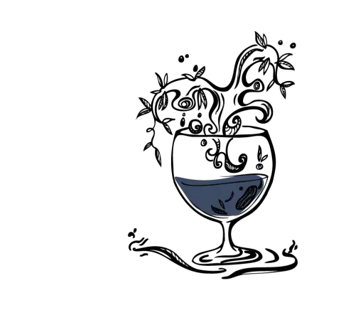 Two Pillars Dark Strong can illustration
