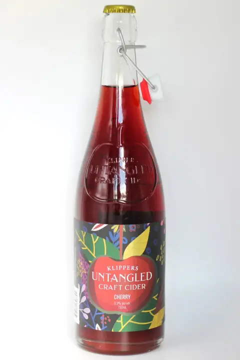 Bottle of Klippers Untangled Craft Cider Cherry