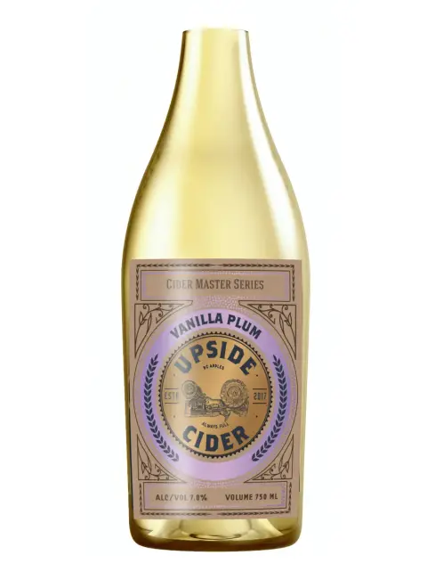 Upside Cider Vanilla Plum, 750 mL bottle