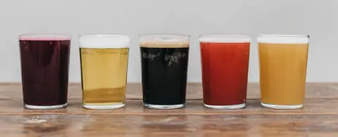 Beer on tap at Vice & Virtue Brewing in Kelowna