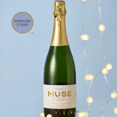 Bottle of Muse sparkling wine
