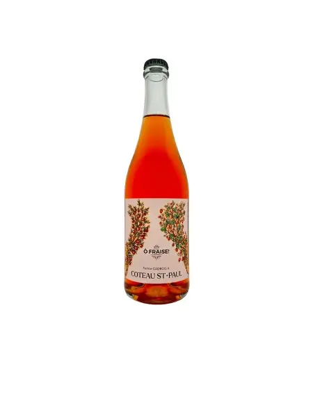 Bottle of Ô Fraise! cider