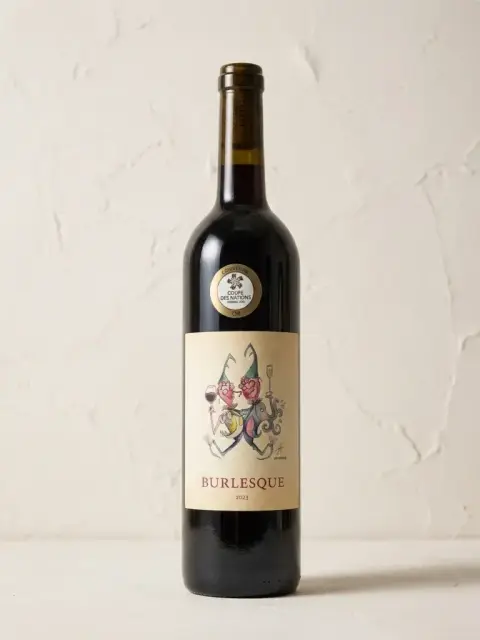 Bottle of Burlesque wine from Vignoble Les Farfelus