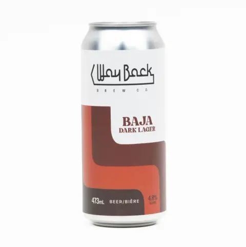 Way Back Baja Dark lager can